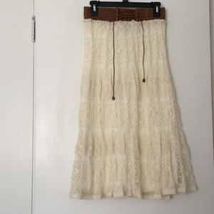 Lace Peasant Skirt
